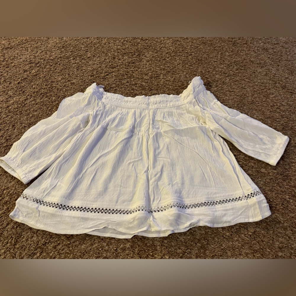 White Off-Shoulder Blouse